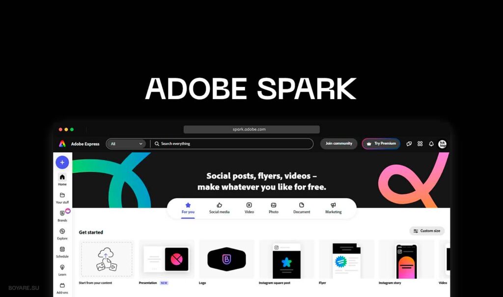 дизайн мудборда в Adobe Spark