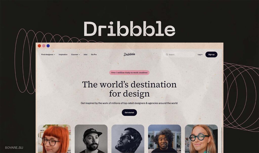 насмотренность на dribbble